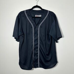 Franklin Sports Mesh Jersey Blue Size Medium Used Good Condition VTG